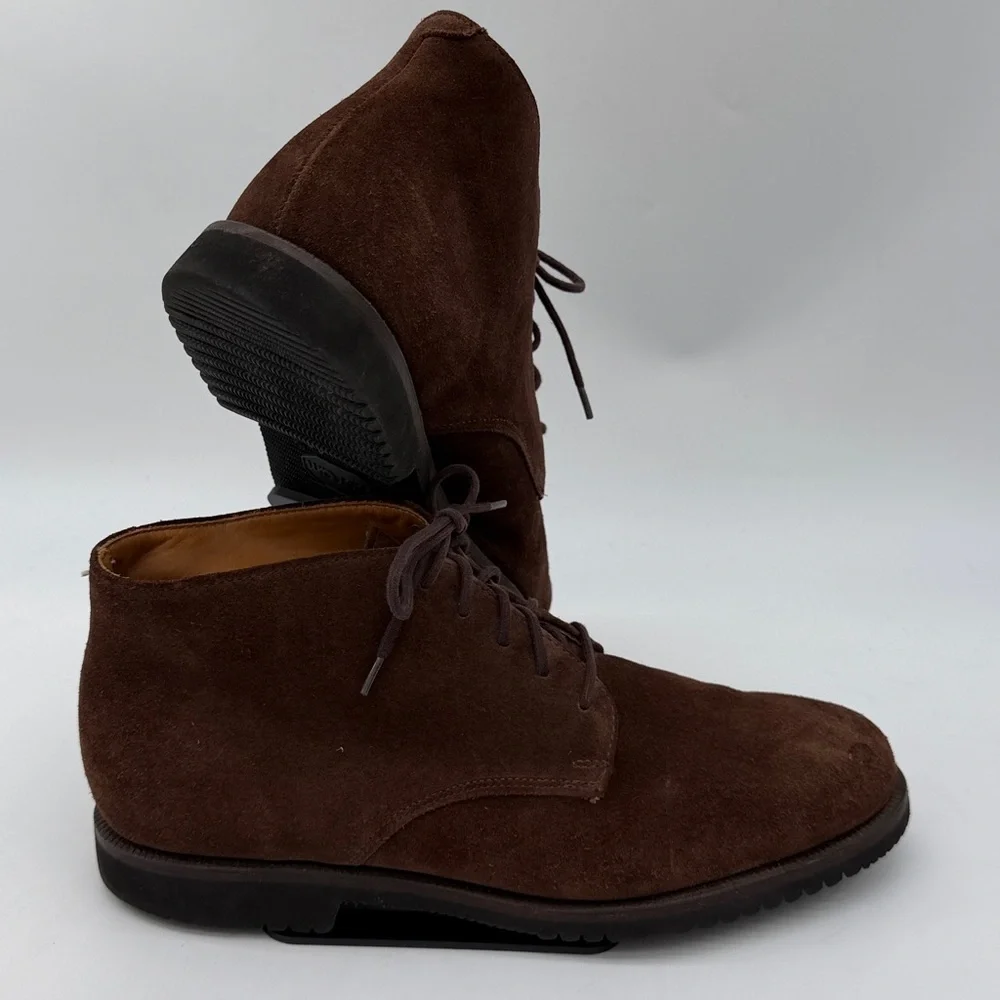 Cole Haan Roundhill Grand Waterproof Chukka Boots Brown Suede Men's Size 11D